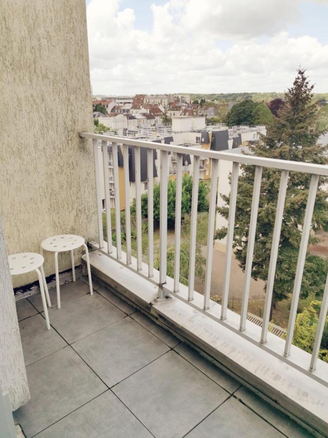 Suite Athéna - Melun gare RER - Balcon et parking Extérieur photo